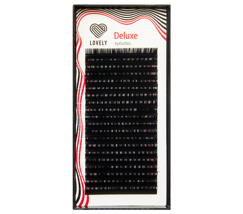 SALE!!! Pestañas negras Lovely "Deluxe", curva C, 0.10
