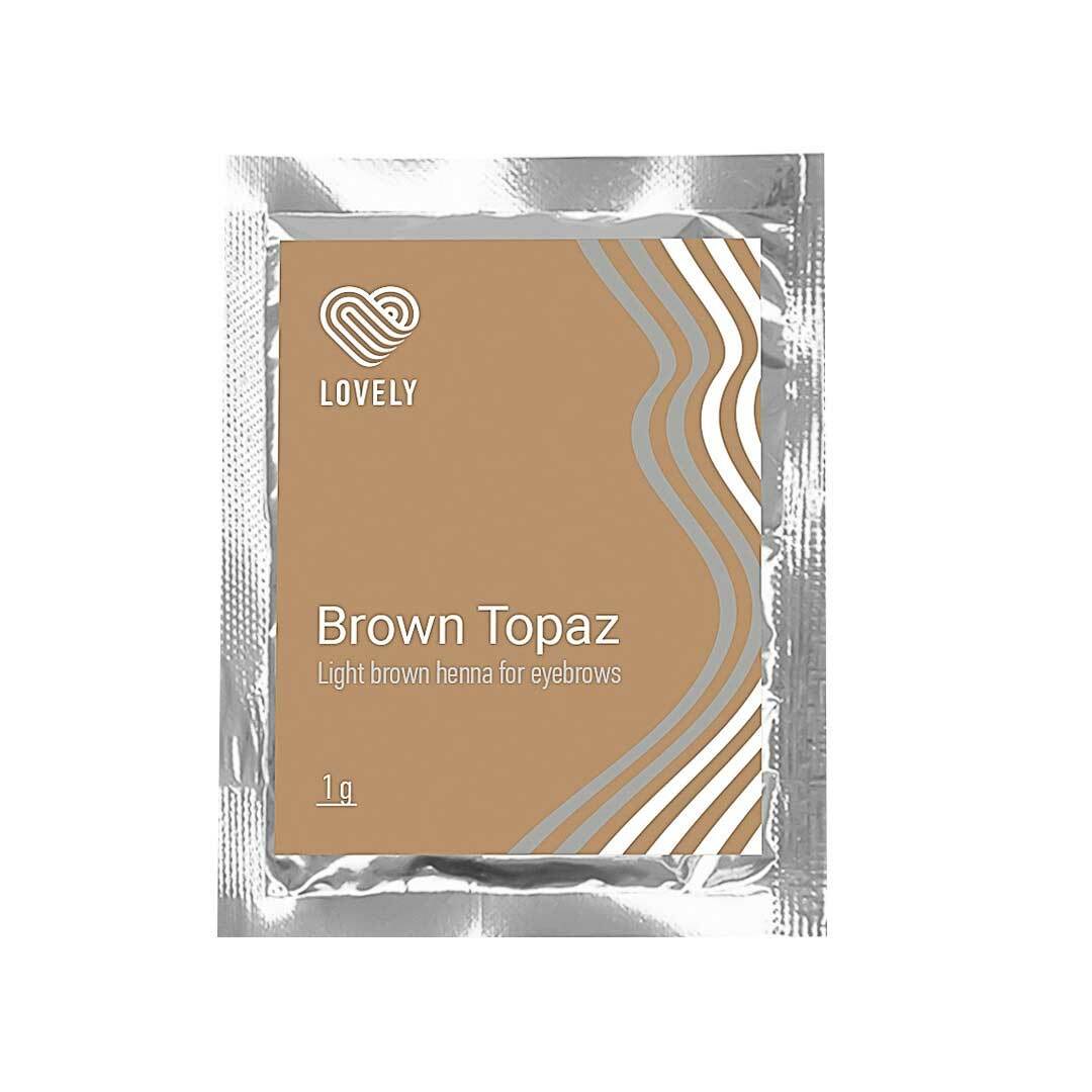 Henna color marrón claro "Brown Topaz" 1g
